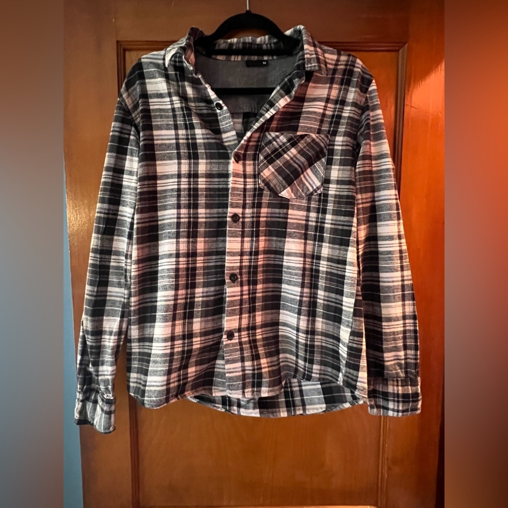Men’s Swell Flannel Plaid Button Down Shirt